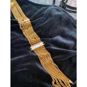 Stunning thick gold chain necklace